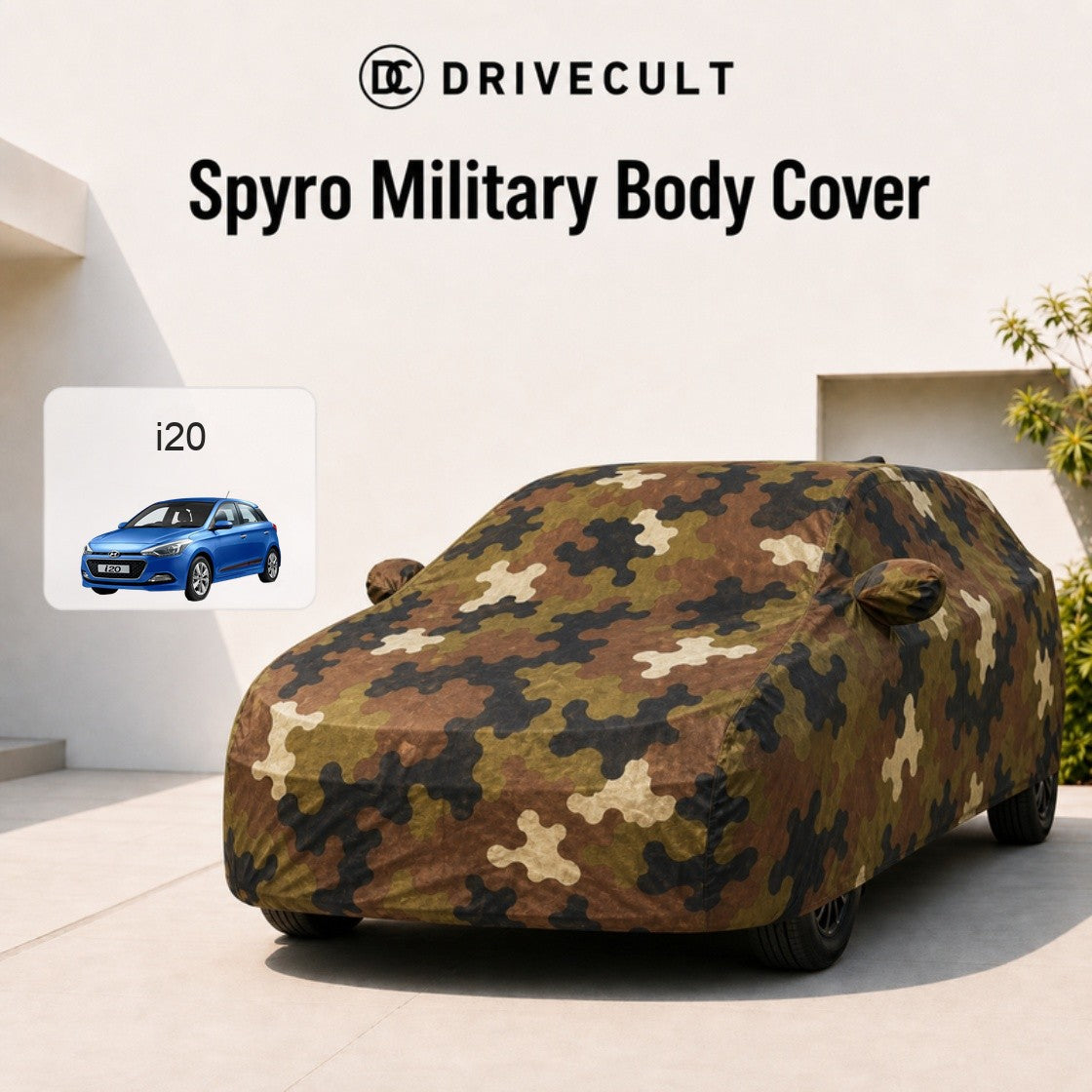 Hyundai i20 2012-2014 Spyro Military body cover