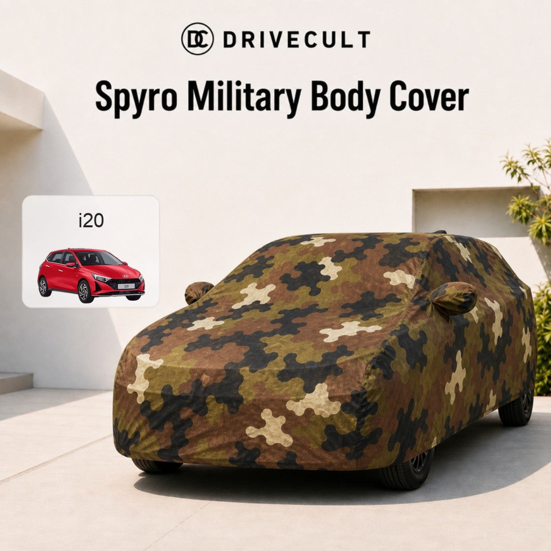 Hyundai i20 2021-2024 Spyro Military body cover
