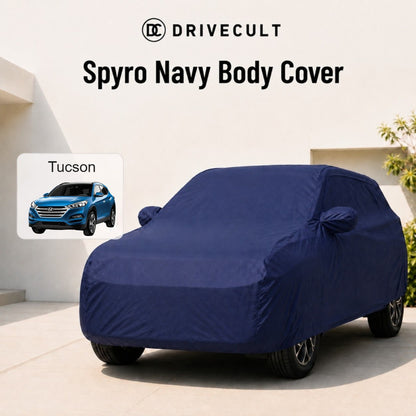 Hyundai Tucson Body Cover · 2017–2021 Spyro Navy body cover