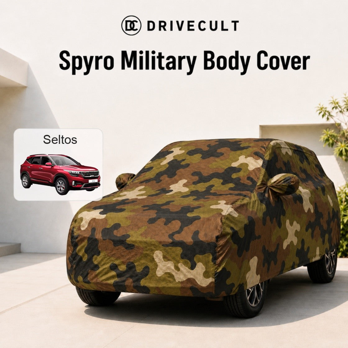 Kia Seltos Body Cover · 2019–2022 Spyro Military body cover