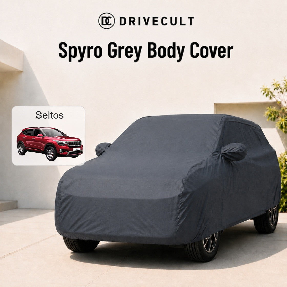 Kia Seltos Body Cover · 2019–2022 Spyro Grey body cover