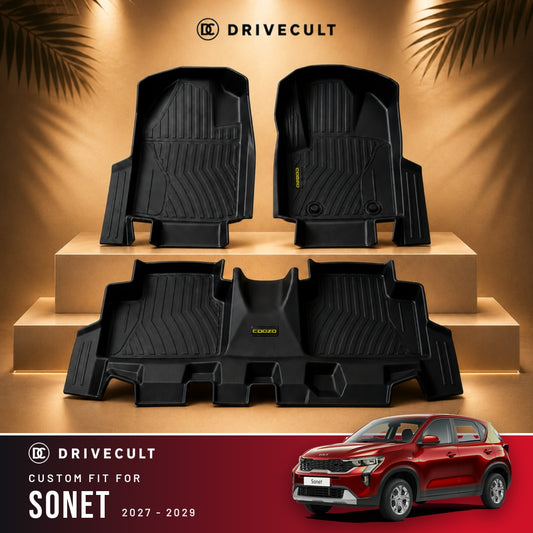 Kia Sonet 2027 - 2029 DriveCult ATM Mats custom-fit TPE floor mats