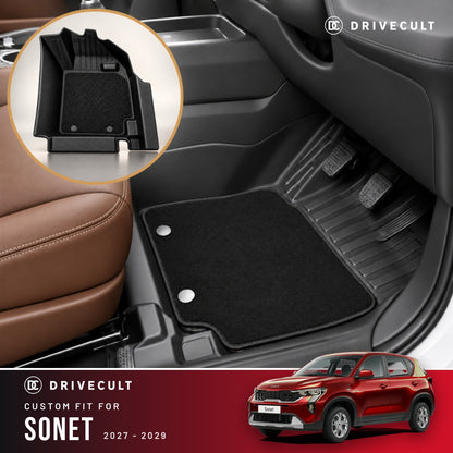 Kia Sonet 2027-2029 DriveCult ATM X Mats custom-fit 2-layer floor mats