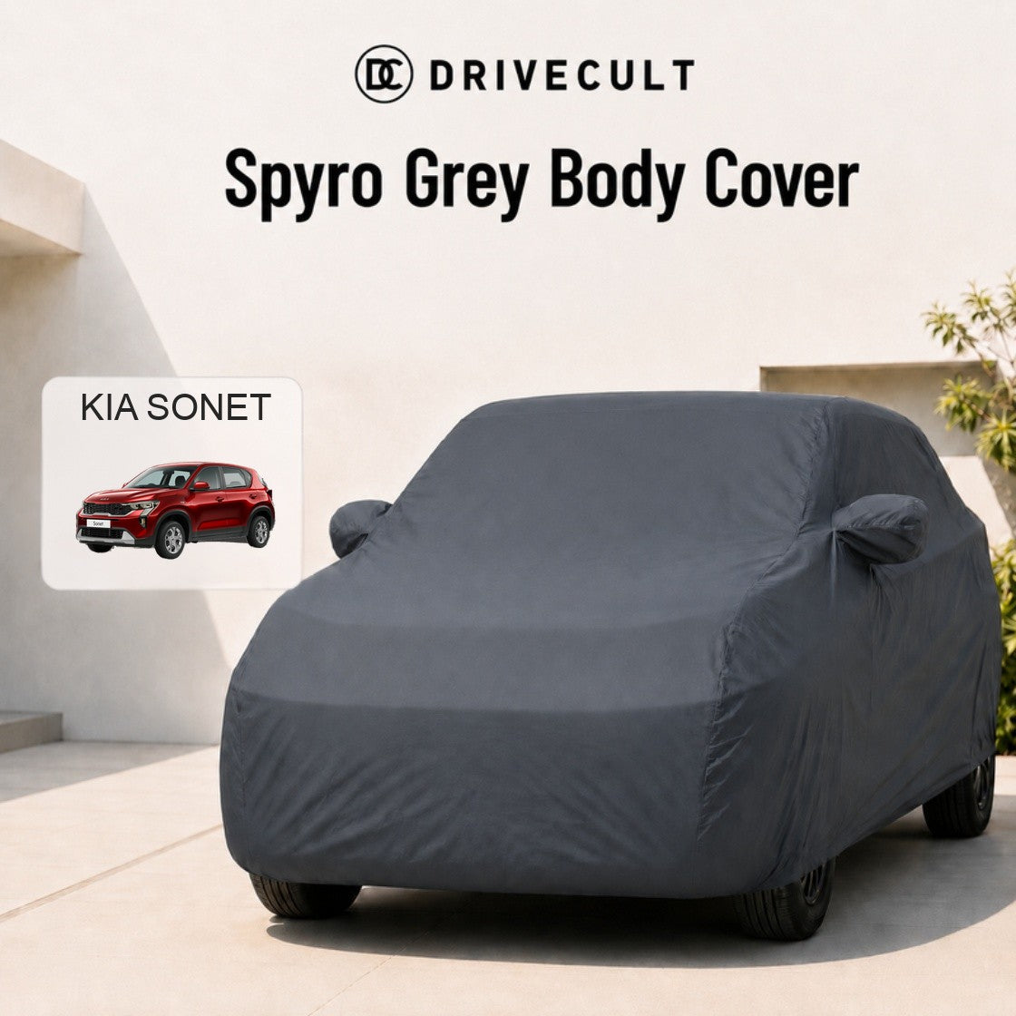 Kia Sonet Spyro Grey body cover