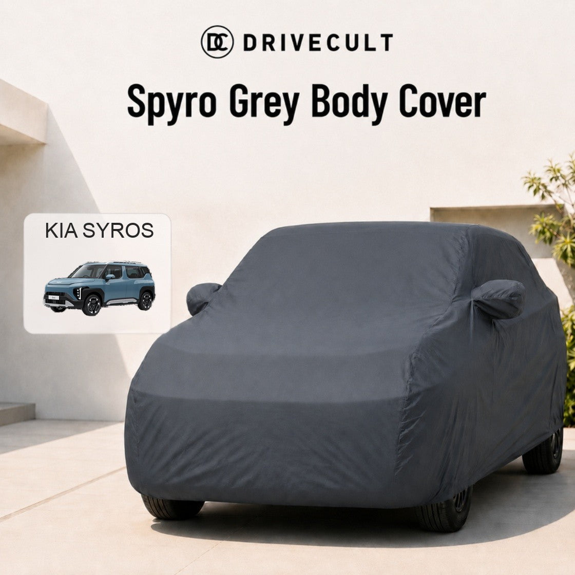 Kia Syros Spyro Grey body cover