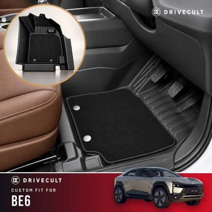 Mahindra BE6 DriveCult ATM X Mats custom-fit 2-layer floor mats