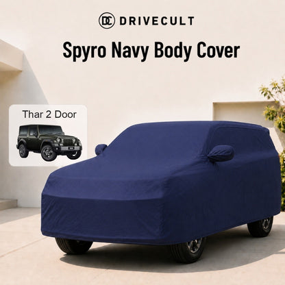 Mahindra Thar 2 Door Body Cover Spyro Navy body cover