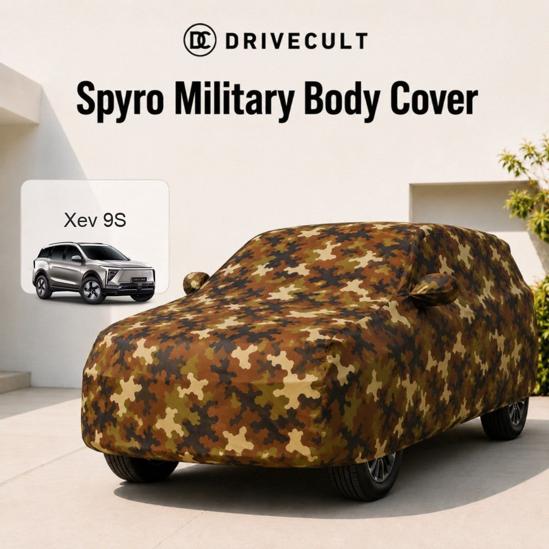 Mahindra Xev 9S Body Cover Spyro Military body cover