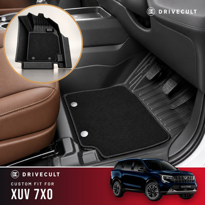 Mahindra XUV 7XO DriveCult ATM X Mats custom-fit 2-layer floor mats