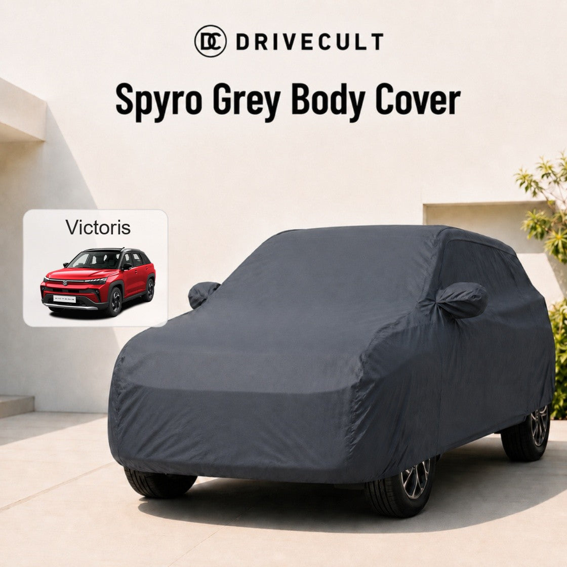 Maruti Suzuki Victoris Body Cover Spyro Grey body cover