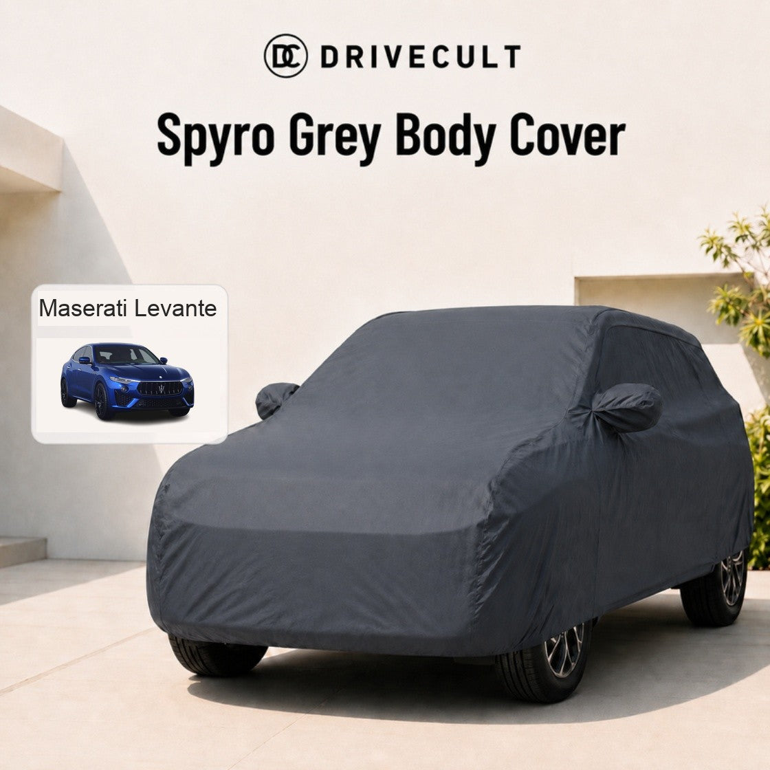Maserati Levante Spyro Grey body cover