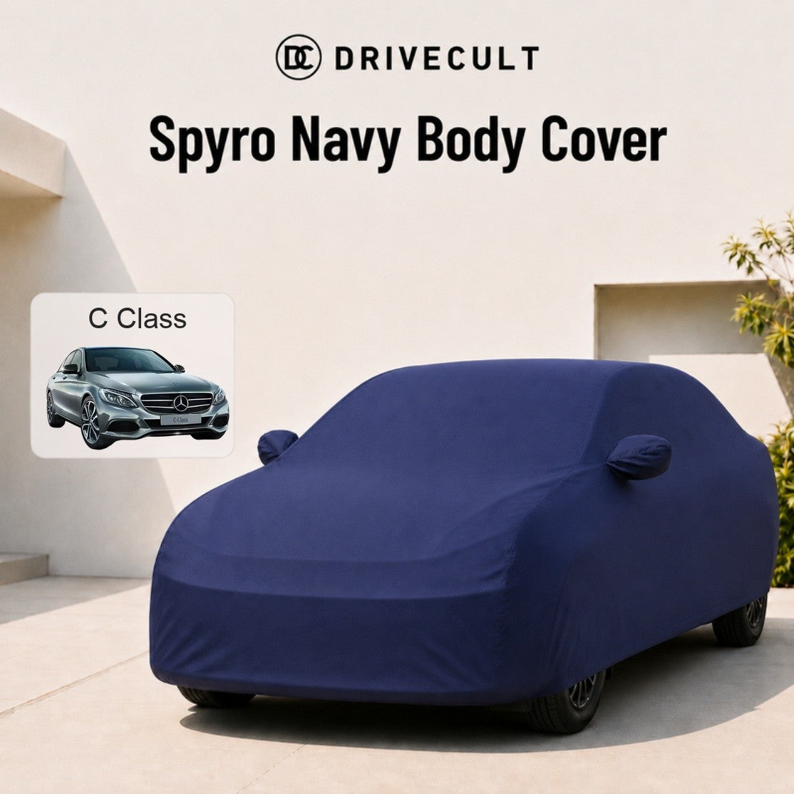 Mercedes-Benz C Class Body Cover · 2004–2014 Spyro Navy body cover