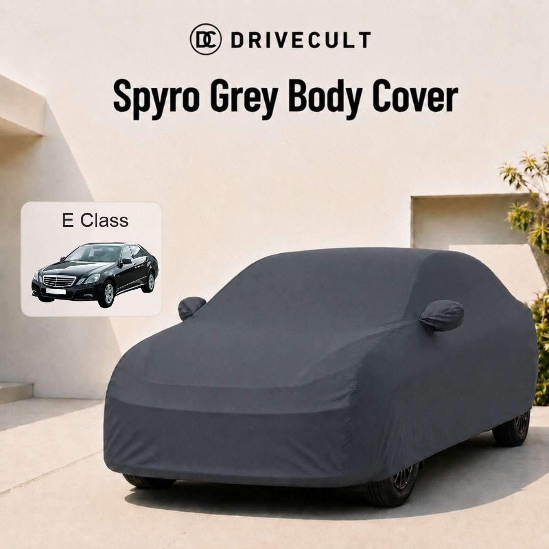 Mercedes-Benz E Class Body Cover · 2004–2016 Spyro Grey body cover