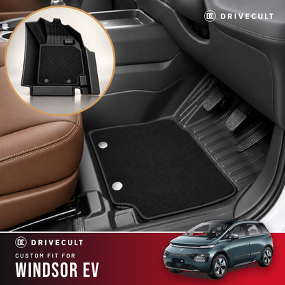 MG Windsor EV DriveCult ATM X Mats custom-fit 2-layer floor mats