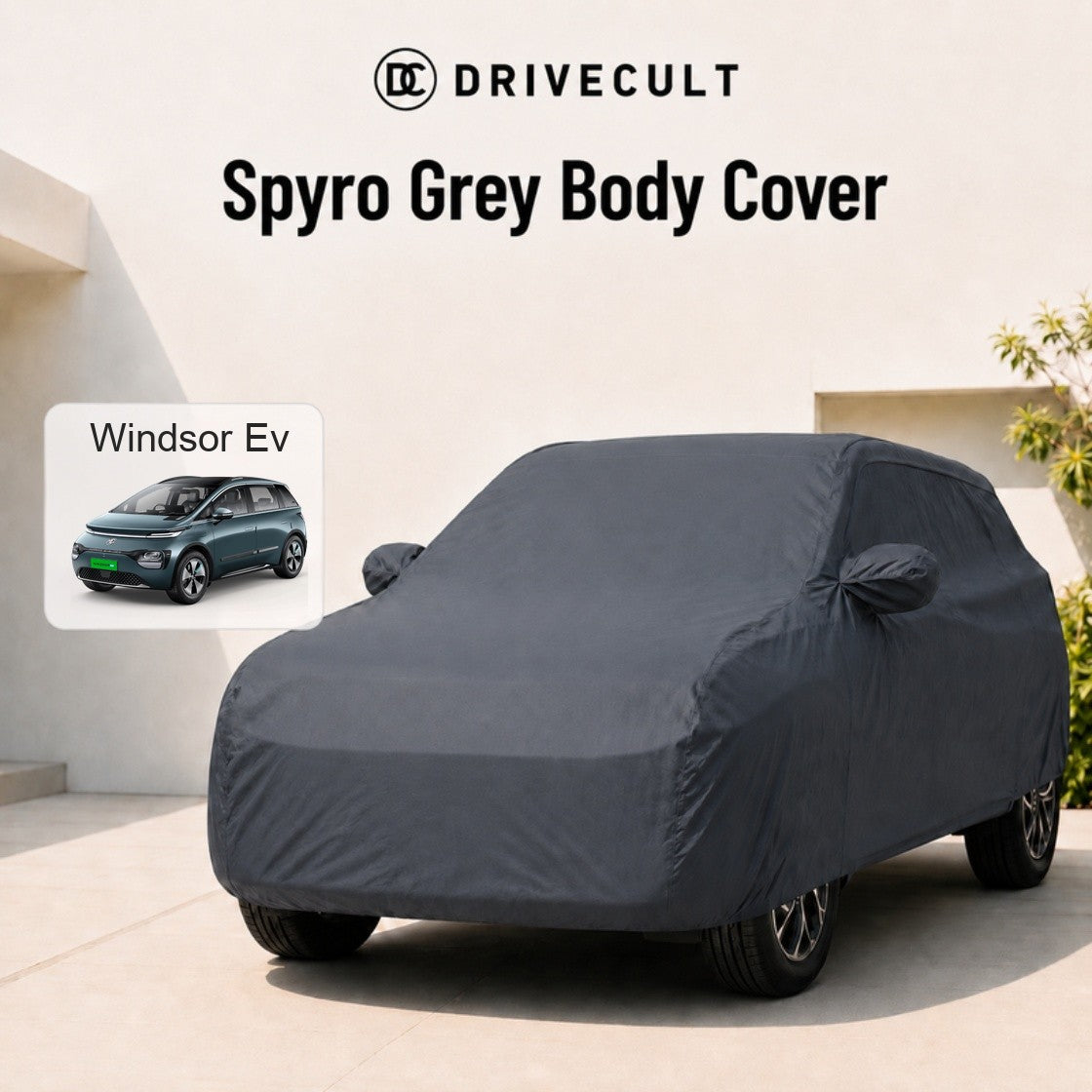 MG Windsor Ev Body Cover Spyro Grey body cover