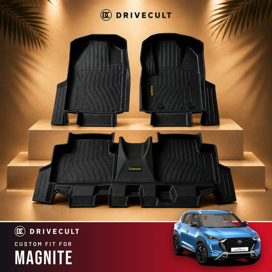 Nissan Magnite DriveCult ATM Mats custom-fit TPE floor mats