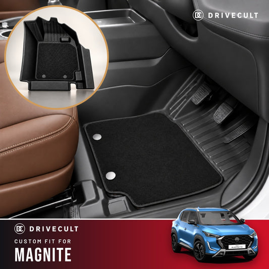 Nissan Magnite DriveCult ATM X Mats custom-fit 2-layer floor mats