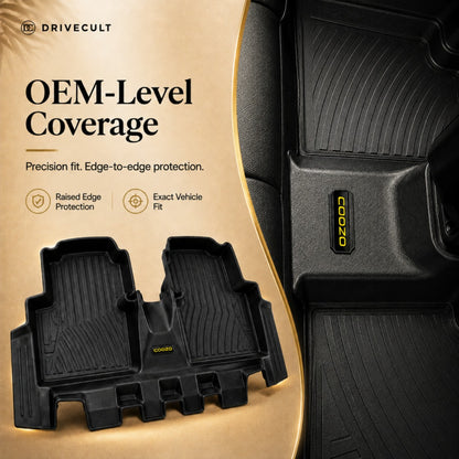 Honda Amaze 2025 - 2027 ATM Mats - OEM-level edge-to-edge coverage with raised edge protection