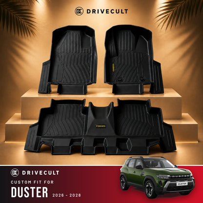 Renault Duster 2026 - 2028 DriveCult ATM Mats custom-fit TPE floor mats
