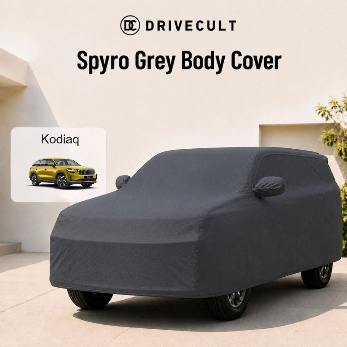 Skoda Kodiaq Body Cover Spyro Grey body cover