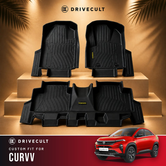 Tata Curvv DriveCult ATM Mats custom-fit TPE floor mats