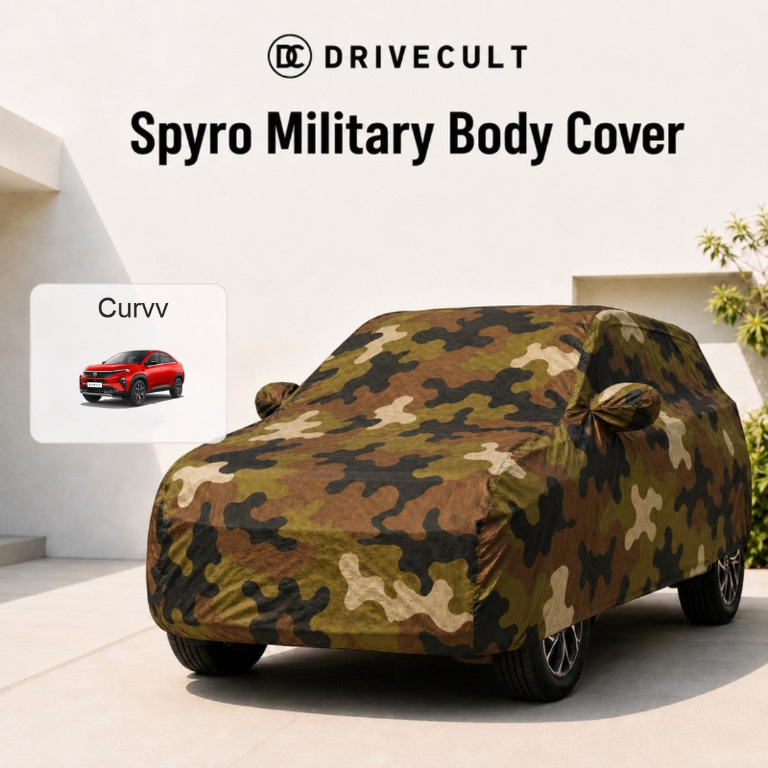 Tata Curvv Body Cover Spyro Military body cover