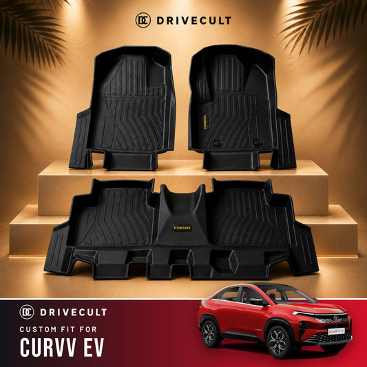 Tata Curvv EV DriveCult ATM Mats custom-fit TPE floor mats