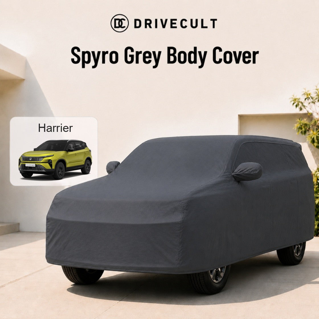 Tata Harrier Body Cover Spyro Grey body cover