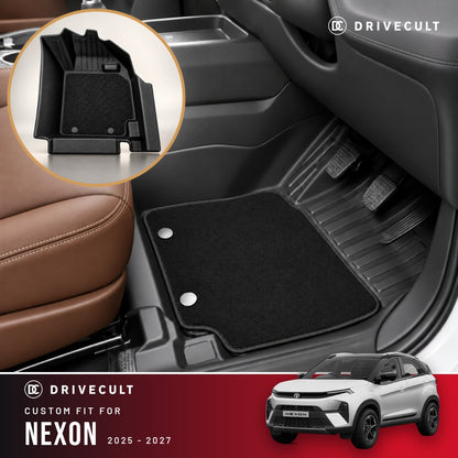 Tata Nexon 2025-2027 DriveCult ATM X Mats custom-fit 2-layer floor mats