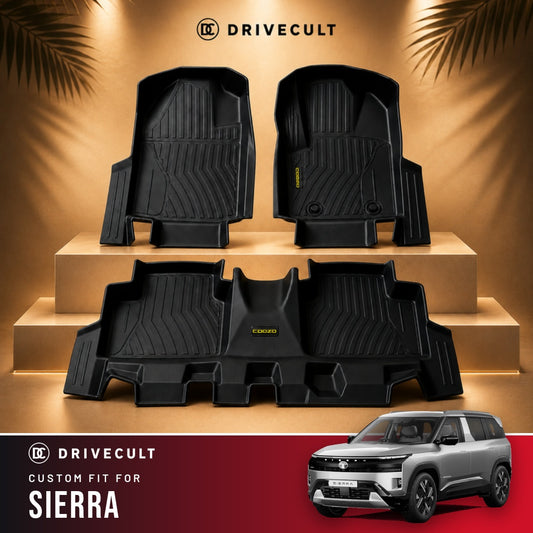 Tata Sierra DriveCult ATM Mats custom-fit TPE floor mats