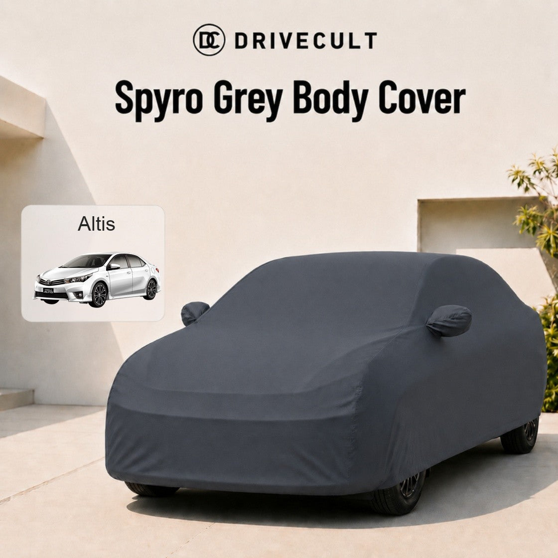 Toyota Altis Body Cover Spyro Grey body cover