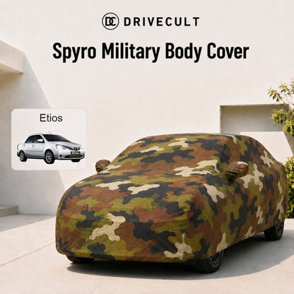 Toyota Etios Body Cover · 2016–2020 Spyro Military body cover