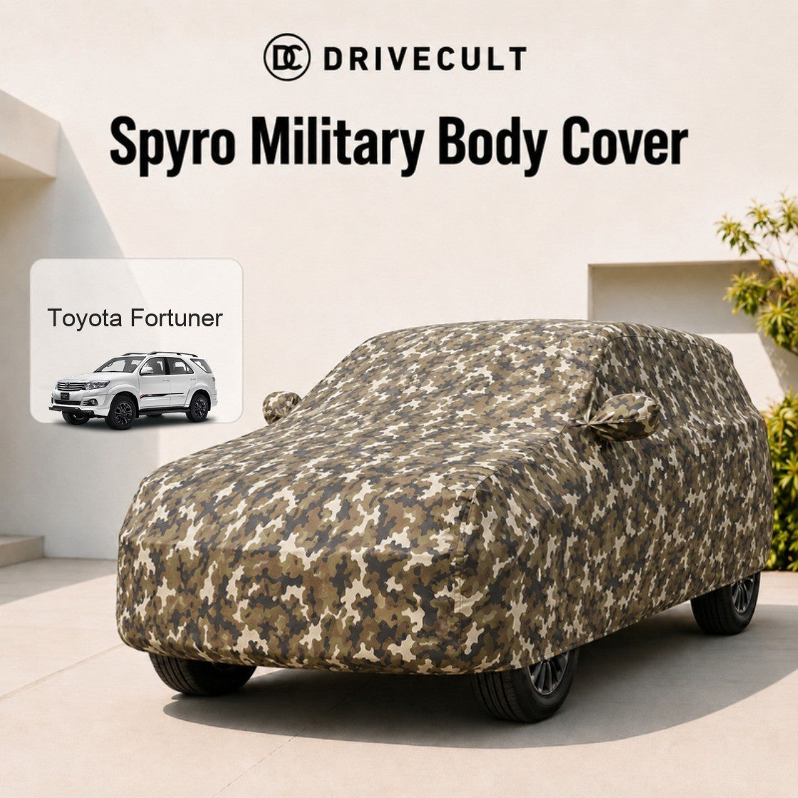 Toyota Fortuner Spyro Military body cover