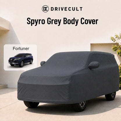Toyota Fortuner Body Cover · 2021–2023 Spyro Grey body cover