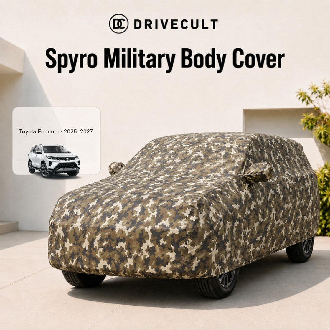 Toyota Fortuner · 2025–2027 Spyro Military body cover