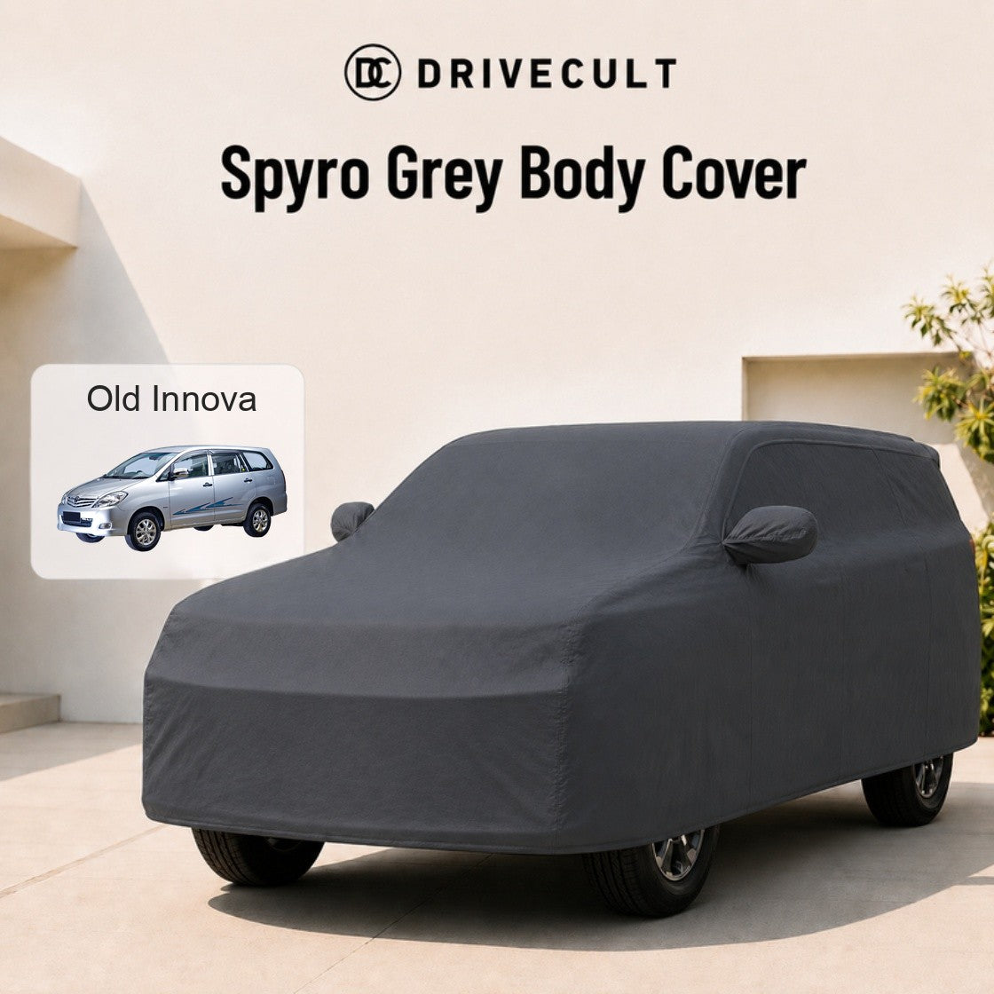 Toyota Innova Body Cover · 2008–2011 Spyro Grey body cover