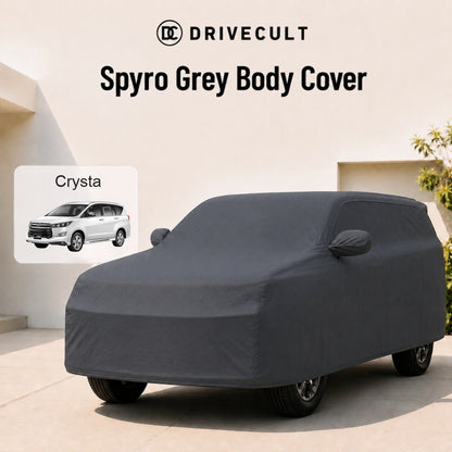 Toyota Innova Crysta Body Cover · 2018–2020 Spyro Grey body cover