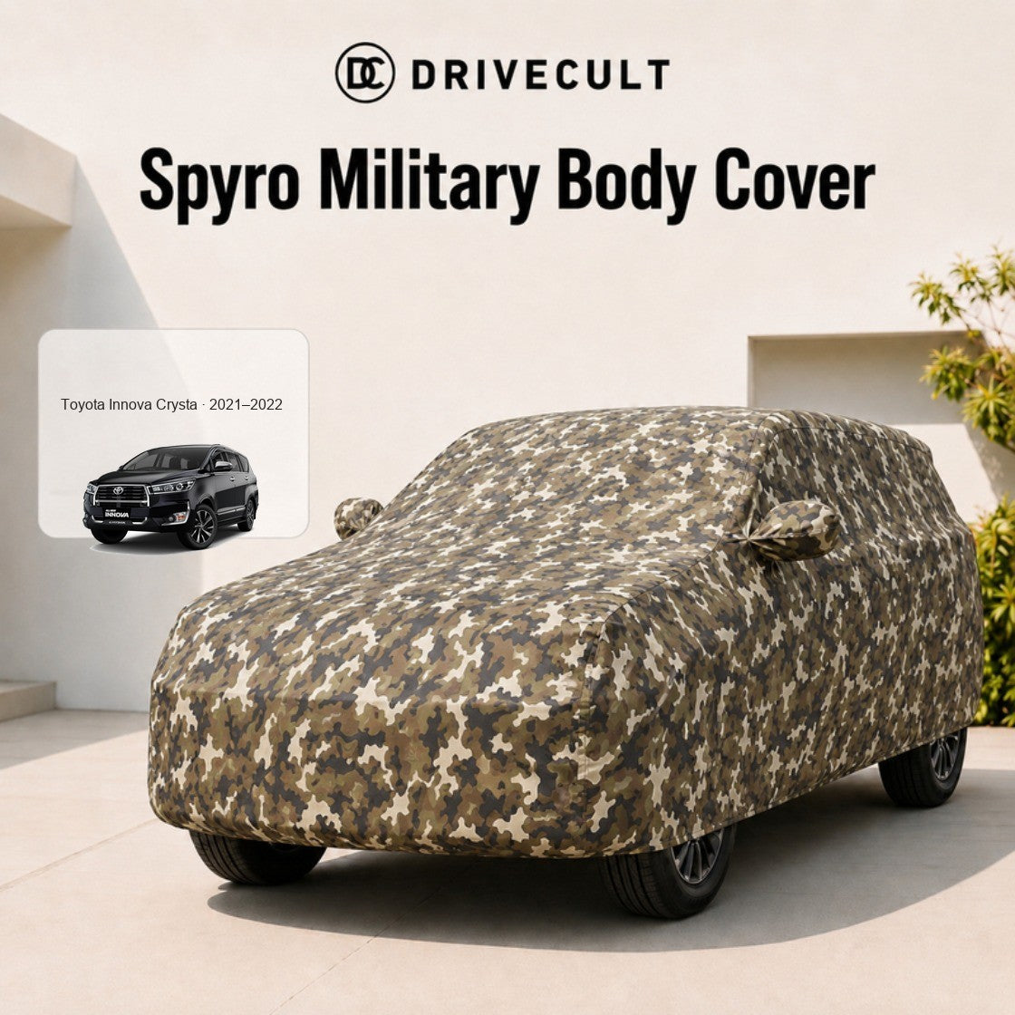 Toyota Innova Crysta · 2021–2022 Spyro Military body cover