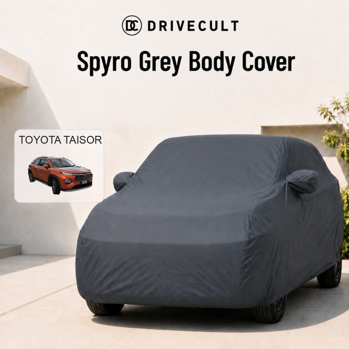 Toyota Taisor Spyro Grey body cover