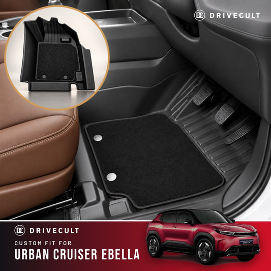 Toyota Urban Cruiser Ebella DriveCult ATM X Mats custom-fit 2-layer floor mats