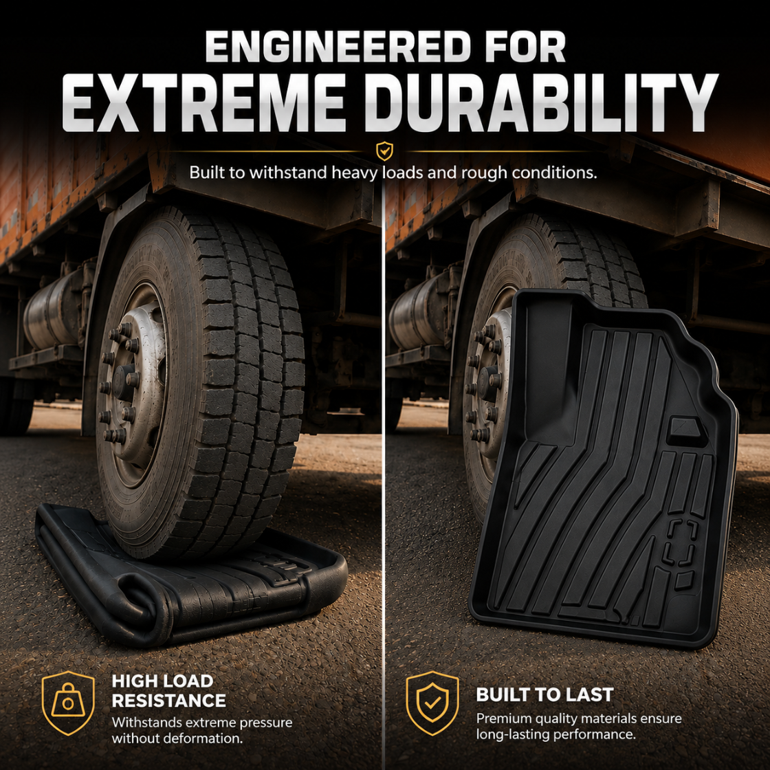 Apex TPE 5D mat under load, holding its shape