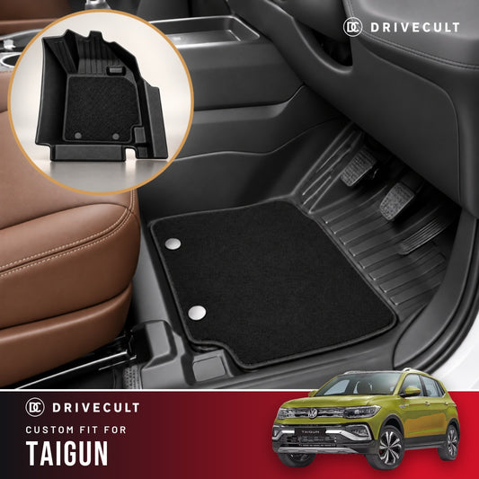 Volkswagen Taigun DriveCult ATM X Mats custom-fit 2-layer floor mats