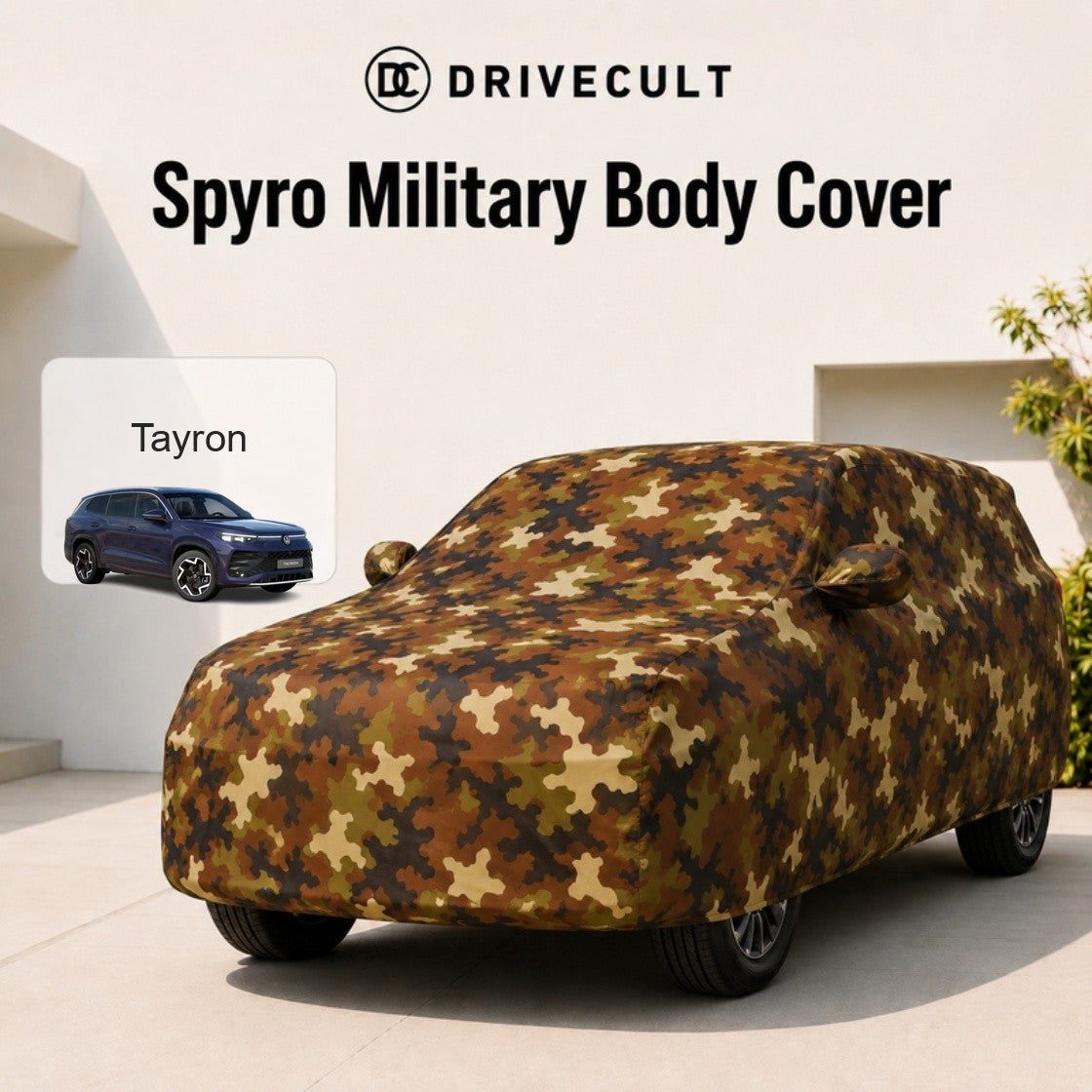 Volkswagen Tayron Body Cover Spyro Military body cover